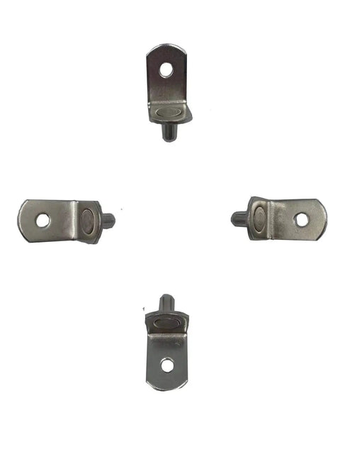5Mm L Shaped Shelf Support Pegs Nickel Finish 50 Pack For Cabinets And Book Shelves With Holes Hidden Bracket Pegs To Stop Wobble