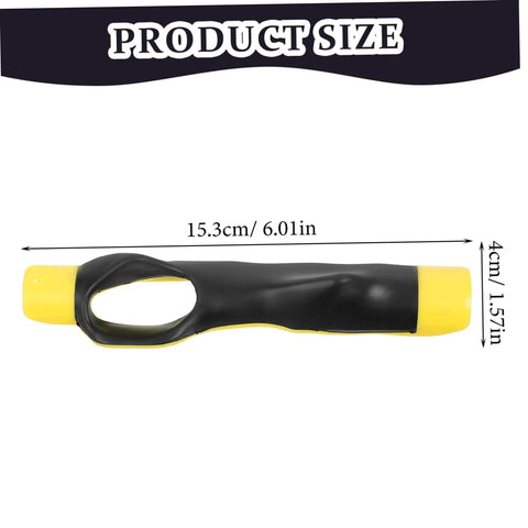 Golf Alignment Trainer Putting Practice Rod for Accurate Aiming shown with dimensions, 15.3cm length, 4cm height.