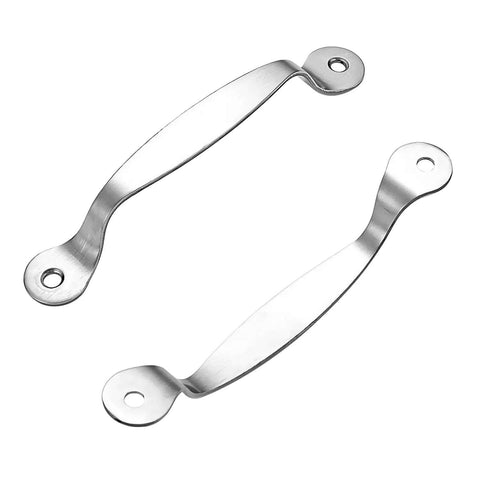 Four Pack 3.5 Inch Stainless Steel Door Pull Handles With Screws, 76mm Center Spacing, Durable Cabinet And Drawer Pulls, silver finish