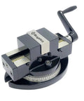 Heavy Duty Self Centering Milling Vise With Swivel Base And Hardened Steel Construction For Precision Machining Tasks, 2 Inch Jaw Width