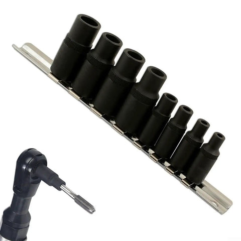 Magnetic Tap Socket Set For One Quarter And Three Eighths Drive Thread Cutting Tap Adapters And Rethreading Tool For Tight Spaces