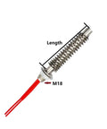 Top Shelf 220V Stainless Steel Cartridge Heater With Air Fin Tubes M18 Thread 900 Watt Electric Heating Rod detailed view