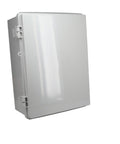 Plastic Outdoor NEMA Weatherproof Box With Stainless Steel Mounting Brackets And Hardware, IP66 And NEMA 1, 2, 4, And 4X Rated, Gray