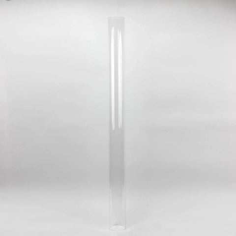Replacement Glass Tube For Patio Heaters About 49 And A Half Inch Tall 4 Inch Diameter With Silicone Ring Easy Install Fits Four Sided Pyramid