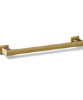 Honesty 18 Inch Towel Bar In Vibrant Brushed Moderne Brass, Modern Bath Hardware With Solid Metal Construction, wall mounted