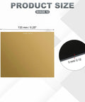 Premium Gold Welding Lens Shade 10 Replacement Filter For Standard Helmets 4.5 X 5.25 Inch dimensions with size details.