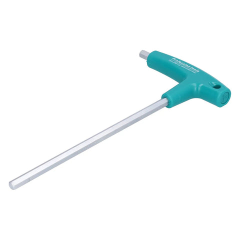 Chilled T Handle Hex Wrench Set with 9 Double Head Chrome Steel Keys Featuring Non Slip PP Grip For Home Furniture Repair And Auto Maintenance In Cool Storage Bag, teal T-handle hex key