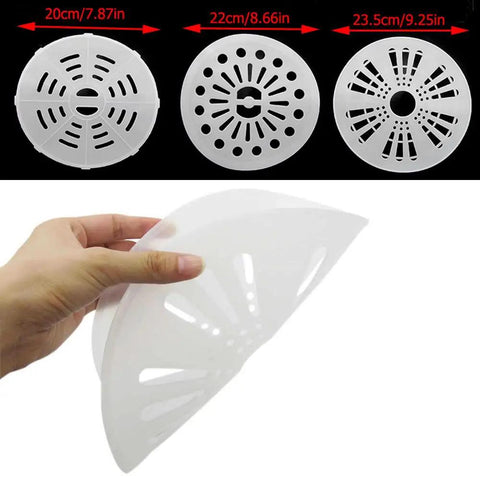 3 Pack Portable Washing Machine Spin Dryer Covers Plastic Cap Disc Screens Fit Twin Tub Mini Washers, sizes 20-23.5cm.