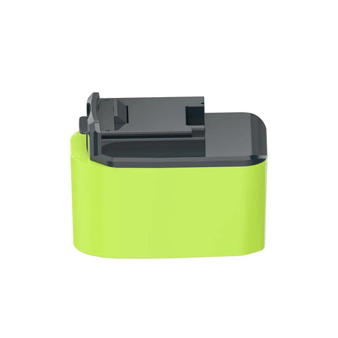 Real Deal Porter Cable To Ryobi Battery Adapter For Older 18 Volt Cordless Tools With Hella Durable Abs Build and snug fit design, green and black.