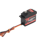 Heavy Duty Metal Gear Digital Servo Crushing 18kg Torque And Serving Up Smooth 180 Degree Rotation For Rc Cars Trucks Boats Robots, black design with wires.