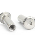304 Stainless Steel Rivet Nut Hex Socket Head Cap Screw Barrel Nut For Furniture Connectors M4 X 65mm Pack Of 5 Durable Fasteners