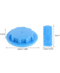 Ultimate Vacuum Seal Kit For Compression Bags With Valve Plugs And Airtight Caps Leak Proof Replacement Parts, blue dimensions shown