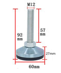 Tough As Nails Adjustable Leveling Feet Four Pack Heavy Duty Carbon Steel Supports For Furniture And Machinery Quick Threaded Screw Lifts Uneven Floors Straight Up Keeps Your Setup Rock Solid Guaranteed with measurements.
