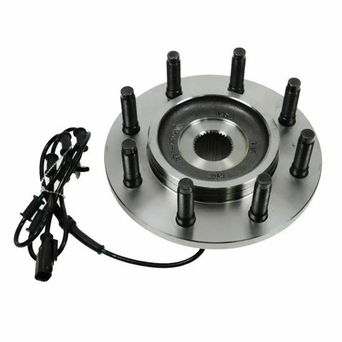 Drop In Install Ready For The Grind Heavy Duty Front Wheel Hubs And Bearings Pair Set for Ram 1500 2500 3500 showing hub assembly with 8 studs.