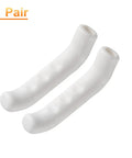 1 Pair Silicone Brake Lever Covers For Mountain And Road Bikes Grippy Anti Slip Protector Waterproof Lightweight Handlebar Sleeve Durable Levers Protection White