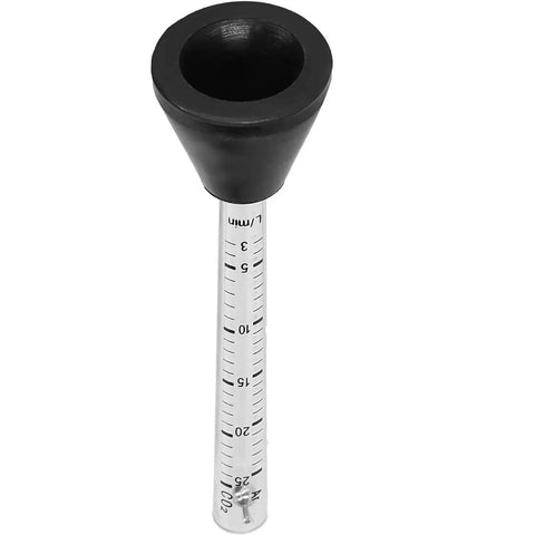 Portable Shielding Gas Flow Meter 50 Liters Per Minute For Argon CO2 And Acetylene With On Nozzle Ball Float Readout For MIG TIG Welding