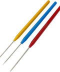 Deluxe Titanium Soldering Pick Set For Pros, 3 Pieces, 6-1/2 Inch Length, colorful non-slip aluminum handles visible