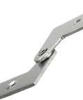 Close-up view of Stainless Steel Soft Close Door Hinge With Hydraulic Damper Invisible Pivot And Replacement Hardware For Cabinets