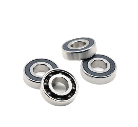 Top Tier Single Pack 6000 RS Deep Groove Ball Bearings 10mm X 26mm X 8mm Hybrid Steel Rings Ceramic Balls visible in image.