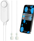 Smart Water Level Detector With Dual Probes And WiFi Connectivity, No Fuss High Low Alarm System, Detached 16.4Ft Detection Line, Left And Right Dual Alarms, Real Time Remote App Monitoring, Dual Alerts, Battery Powered For Easy Setup.