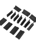 Flexible Contour And Angle Sanding Grips Set Pro Grade with 14 black double-ended pads for sanding beads, corners, and molding.