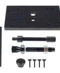 Motorcycle M8 Inner Camshaft Bearing Remover Puller And Installer Tool with beefy steel components displayed on white background