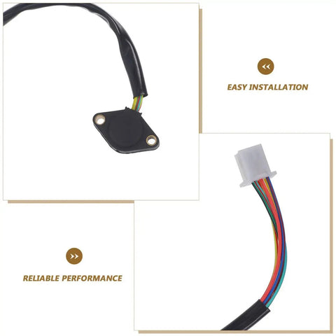 Automatic Transmission Neutral Safety Switch 2 Pack With Wire Leads Plastic Gear Position Sensor, black lead and connector