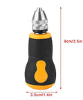 Mini Hand Drill With 10 Pc Twist Bit Set, Portable Precision Pin Vise For Jewelry And Woodcraft, compact 9cm tool with non-slip grip.