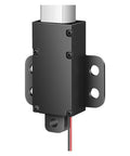 Beefy 6 To 24V DC Linear Actuator With 33 Lbs Thrust 150N Heavy Duty Aluminum Housing IP54 IP65 Protection Front And Rear Mounting Brackets For Cabinets And Small Industrial Automation, side view