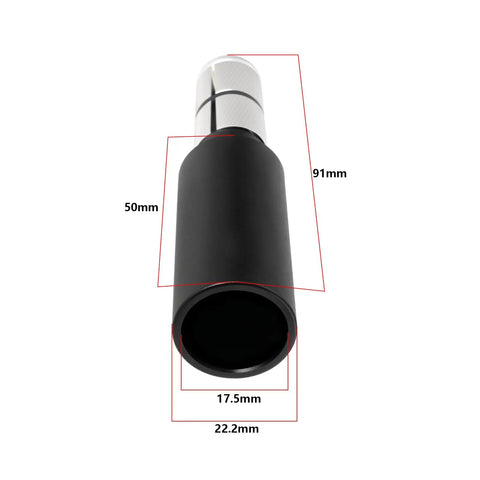Aluminum Bar End Extender For 15-20mm Ported Handlebars 91x22mm Fits MTBs Road Bikes Folding Bikes Riser Stem Mounting