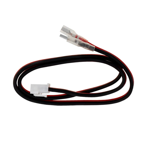 Power cable for Beefy CNC Spindle Motor Kit For DIY Routers 12-24V DC 4000-8500RPM, black and red wiring, connectors shown