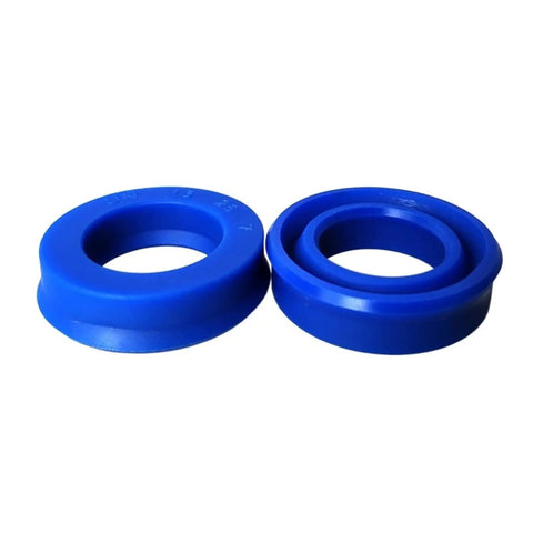 Polyurethane Oil Seal UN Y Type 20 To 30mm Inner Diameter Sealing Ring 10 Pack Tough PU Seal For Machinery And Auto Projects Handles Minus 35C To 100C Leakproof Gasket Kit For Gearheads, blue PU seals