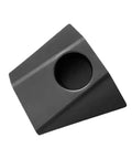 Superior Charging Adapter Storage Box For Tesla Cybertruck Cable Hanger Dock with an angled black plastic design for 2024-2025 models.