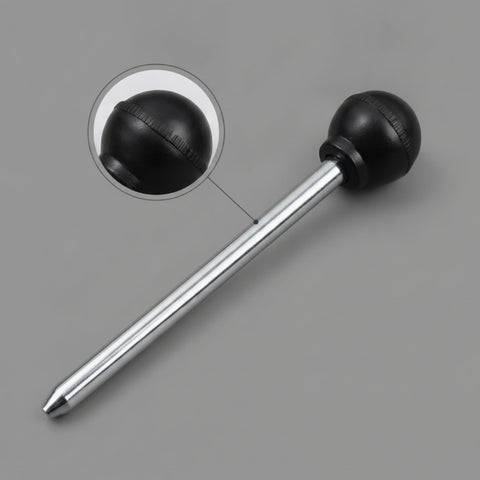 Spring Latch Pin For Gym Machines And Stair Steppers, Beefy Locking Pin With Metal Shaft And Handle, Replacement Part For Stable Fit And Easy Adjustments, Built For Home Workouts And Equipment Repair, Gray; metal shaft with black round handle