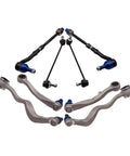 BMW 5 Series Front Suspension Wishbone Track Control Arms and Drop Links Kit 8 Piece Set OEM Grade Replacement Lower Control Arms and Bushing Kit for E60 E61
