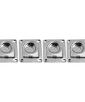Heavy Duty Stainless Steel Flush Mount D Rings Anchors Recessed Tie Downs For Boat Cargo, Trailers And Truck Flatbeds