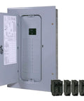 100A Main Breaker Load Center 20-Space 20-Circuit Indoor Electrical Enclosure with breakers kit and copper bus bar.