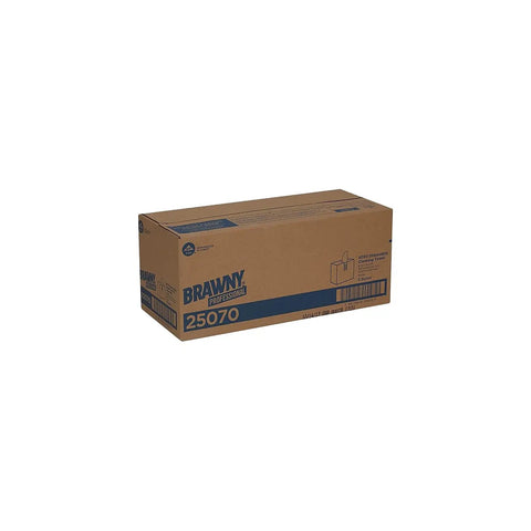 Heavy Duty HEF Industrial Shop Towels 500 Count Case Of 5 Boxes White 9.1 Inch By 16.5 Inch Wipers Tear Resistant Low Lint