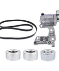 Premium Drive Belt Tensioner Idler Pulley Kit Fits Tacoma Tundra Fj 2007 2008 2009 Fixes Slow Noise And Slack Problems Fast To Keep Engine Running Smooth Like Butter Without Breaking Down Gives Peace Of Mind., belt, pulleys, and tensioner assembly
