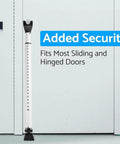 2 Pack Adjustable Door Security Bar For Hinged And Sliding Doors Telescopic Locking Pole From 29 Inches To 45 Inches