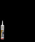 Extreme Rubberized Roof Repair Cement For Wet Or Dry Surfaces Black 10.1 Ounce Heavy Duty Sealant tube on black background.