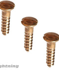 Silicon Bronze Wood Screws, Oval Head, Slotted Drive, Size 8 By One Half Inch, 50 Pack, Exterior And Interior Use, Durable, Rust Resistant Fasteners