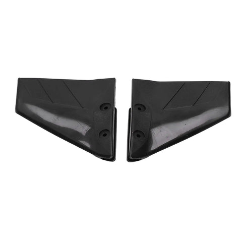 Hydrofoil Stabilizer Fins For 4 To 50HP Outboard Motors With Stainless Hardware ABS Plastic Boat Performance Boost Reducing Drag And Cavitation Improving Fuel Efficiency Helps Your Boat Plane Faster And Ride Smoother In Choppy Water, set of two black fins displayed on white background