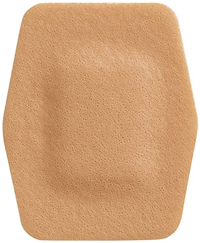 Waterproof Cushioned Foam Bandage close-up, adhesive breathable wound dressing, water-resistant, assorted sizes for cuts and blisters