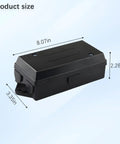 Top Shelf 7 Pin Trailer Junction Box Featuring Plug And Play Wiring With Road Ready Weatherproof Housing, 8.07x3.35x2.28 inches, black polymer.