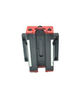 Precision Engineered Metal Linear Motion Guide Slider Rail Block Kit For Slick 3D Printers And Diy Cnc Builds Compact Built Tough Glide Track Assembly front view of slider block with sealed track and red accents.