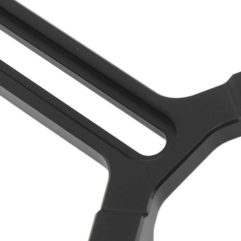 Close-up of the Dual Wheel Y Shaped Lens Support Bracket for S and SC Camera Stabilizers, Universal 5kg Load, Adjustable 22 to 71.5mm Height