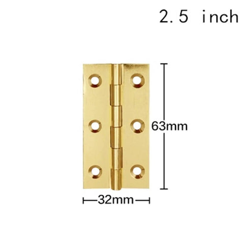 Two Pack Brass Door Hinges 1 To 3 Inch For Cabinets Drawers And Wooden Boxes, 2.5 inch brass hinge with measurements