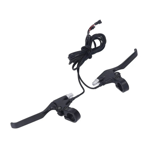 Black brake handles with cables from Dope 36V 48V 350W Brushless Motor Controller Kit With S866 LCD Panel For DIY Electric Bike Conversion.