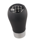 Stylish Red LED 6-Speed Gear Shift Knob For BMW E30 E36 E46 E60 E90 With Cool Glowing Light, ABS Handle For Smooth Manual Shifting And Easy Car Interior Upgrades Tonight black 6-speed manual shift knob with silver base